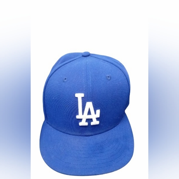 LA Dodgers World Series 1981 Pro Cooperstown Baseball Cap Blue Size 7 5/8 - Picture 1 of 5